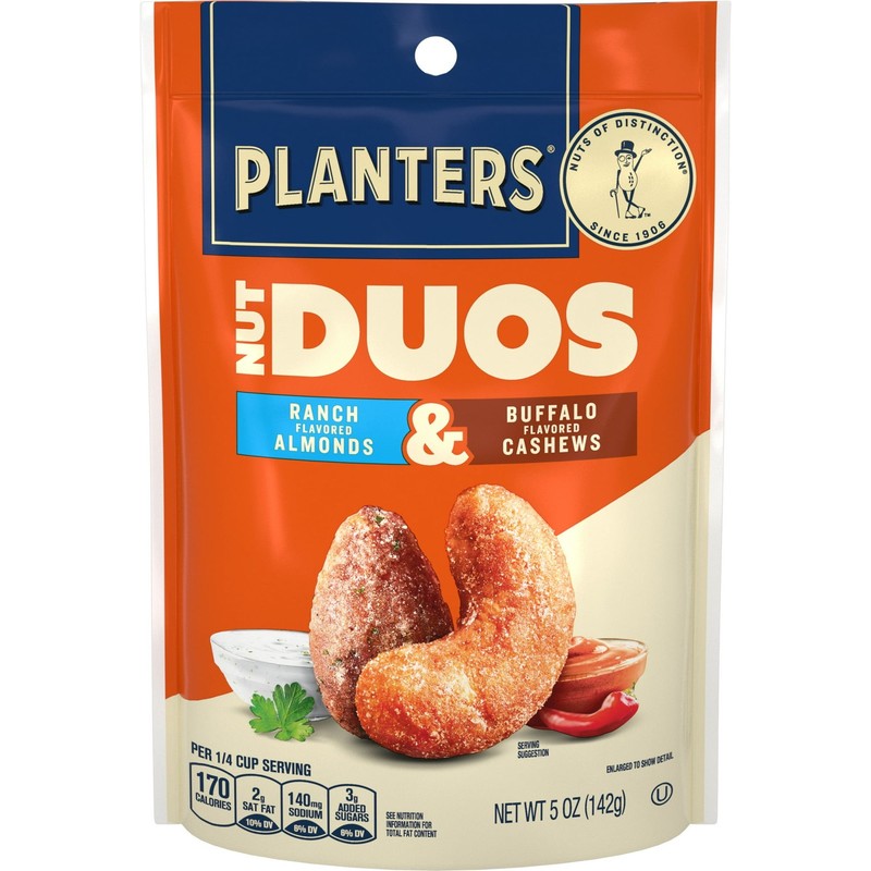 PLANTERS Nut Duos Ranch almonds & Buffalo cashews 5 oz............ gallery