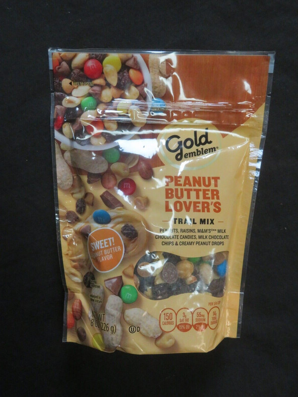 (1) Bag Of Gold Emblem Peanut Butter Lovers Trail Mix 8 Oz