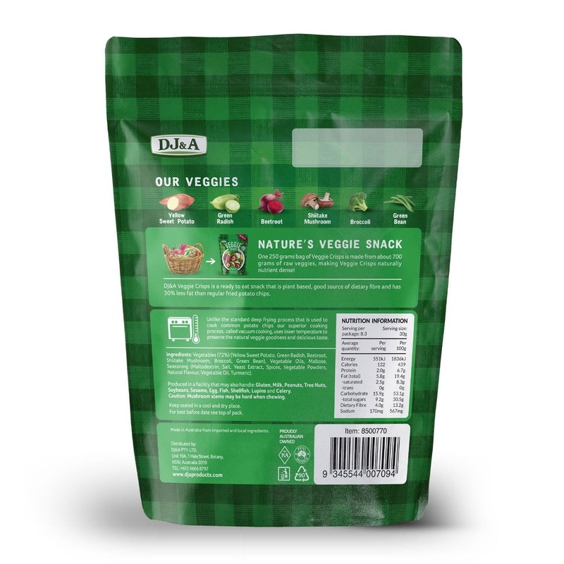 DJ&A Veggie Crisps Original, 8.8 oz. , 3 PACK gallery